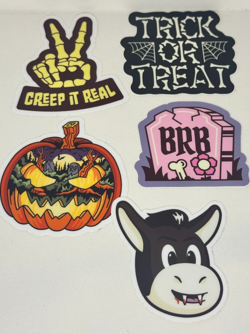 Halloween Sticker Set | Cute Spooky Stickers | Set of 5